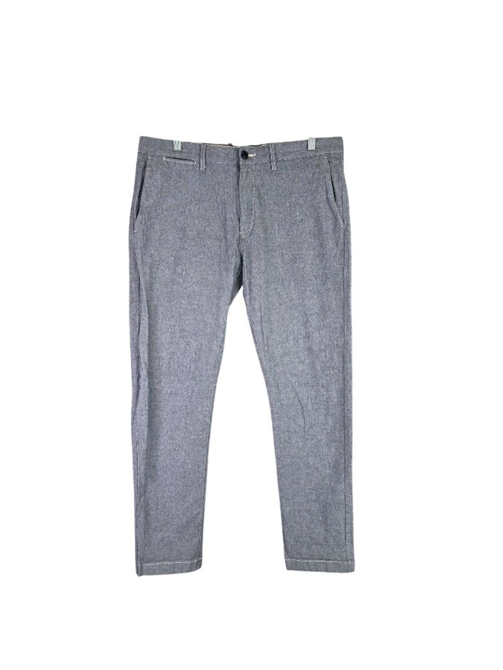 Mens J.Crew Gray Stretch Slim Fit Pants Cotton Blend Stretch Size 34X34